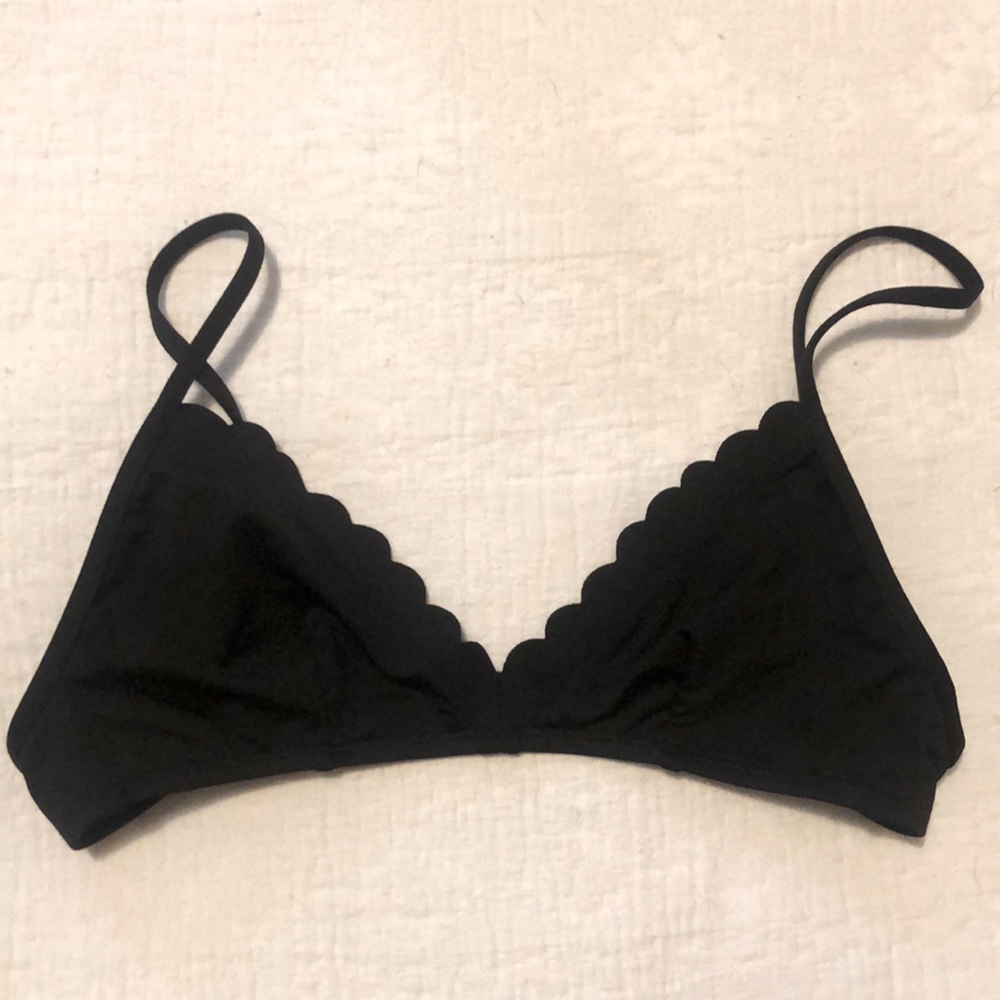 J.Crew scallop bathing suit top